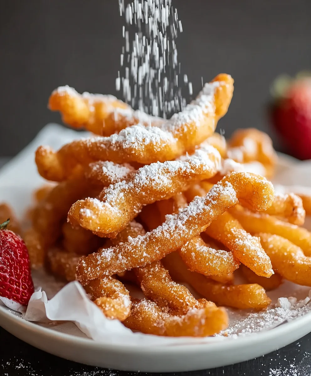 Easy Funnel Cake Fries - Crispy Sweet Treat Recipe