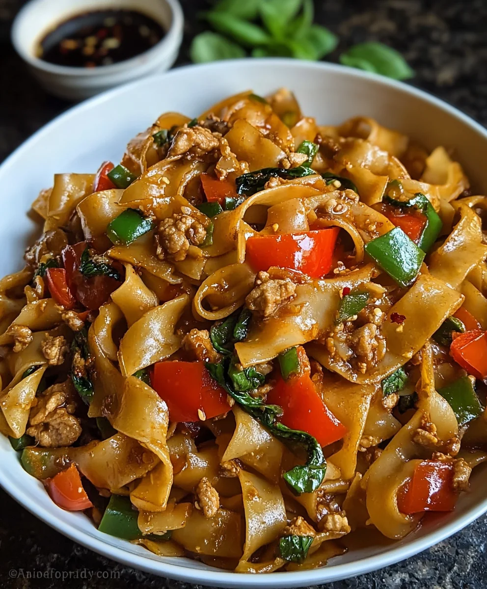 Spicy Beef Drunken Noodles - Easy Italian-Inspired Recipe