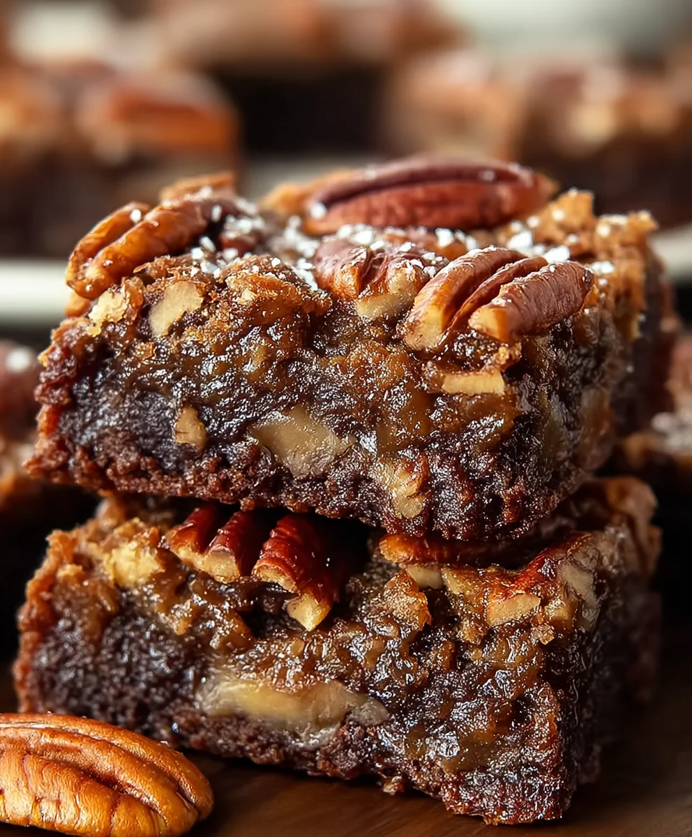 Decadent Brownie Pecan Pie Recipe-Easy Dessert