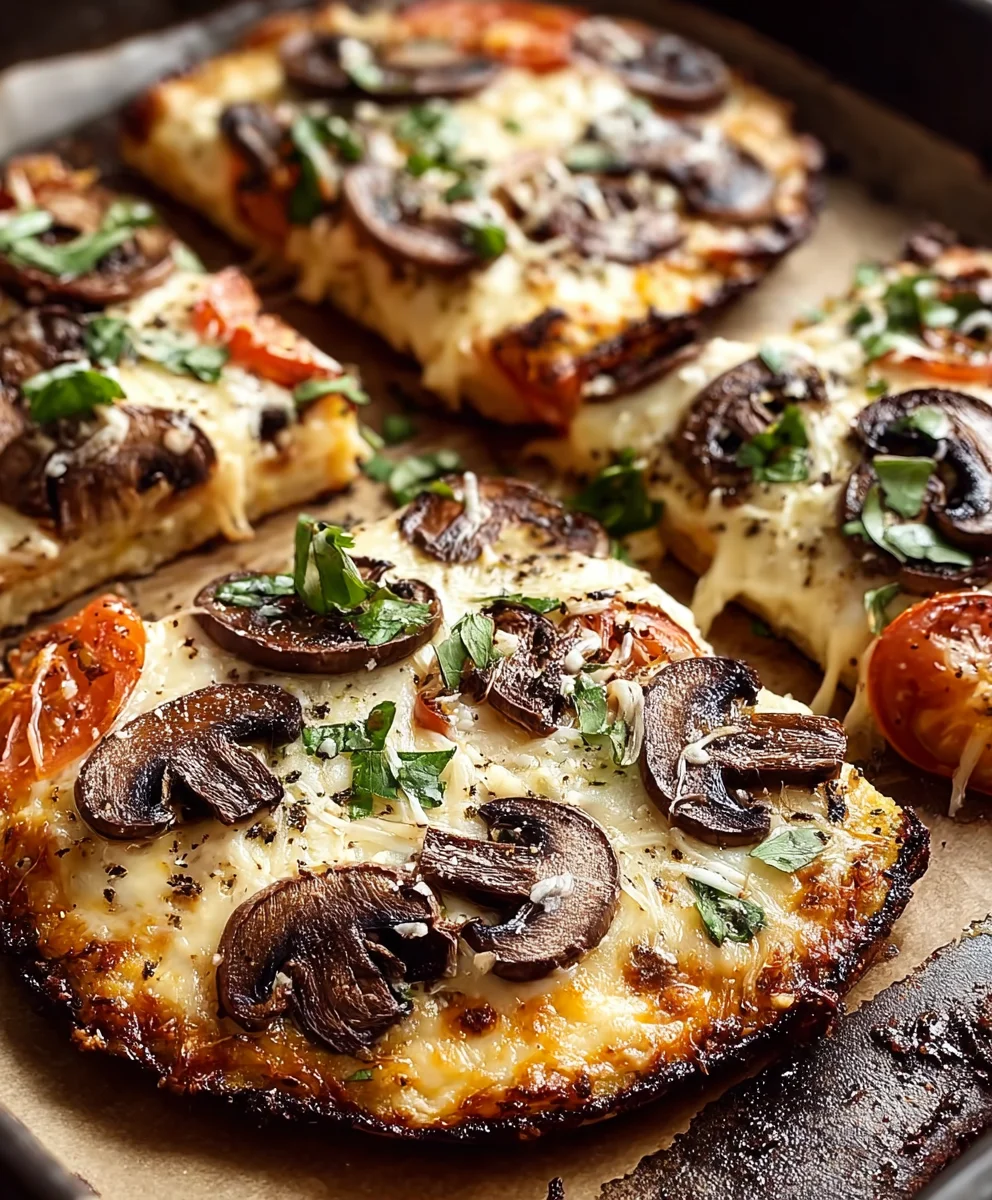 Low-Carb Mushroom Pizza - Keto & Delicious
