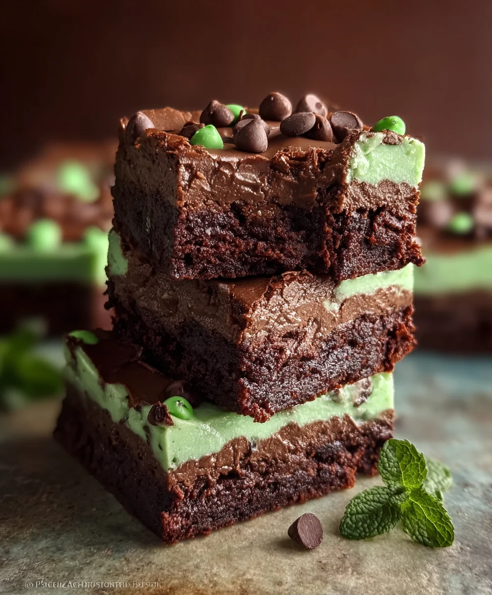 Mint Chocolate Brownies-Decadent & Easy Recipe