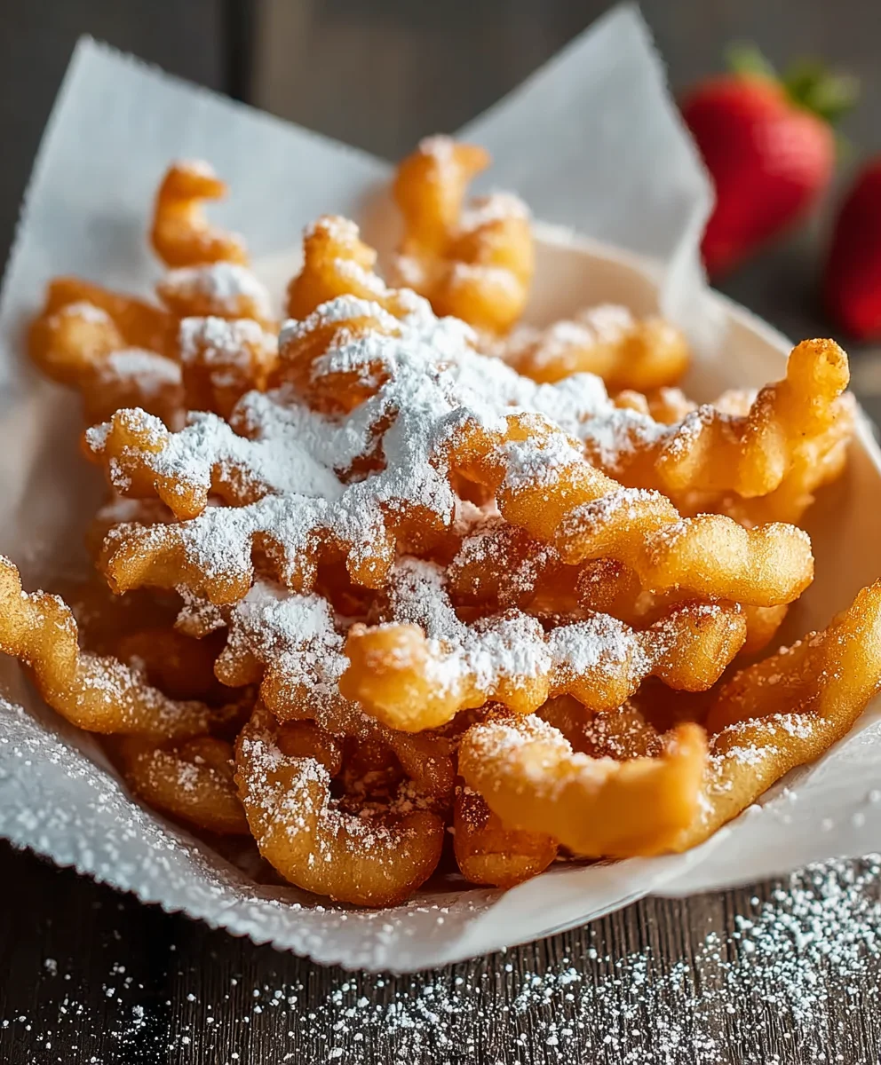 Easy Funnel Cake Fries - Crispy Sweet Treat Recipe