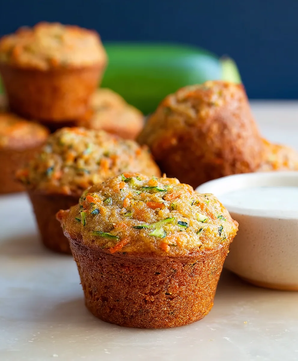Carrot Zucchini Mini Muffins - Healthy & Delicious Treats