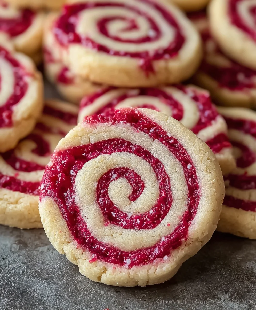 Raspberry Swirl Cookies-Sweet Berry Treat