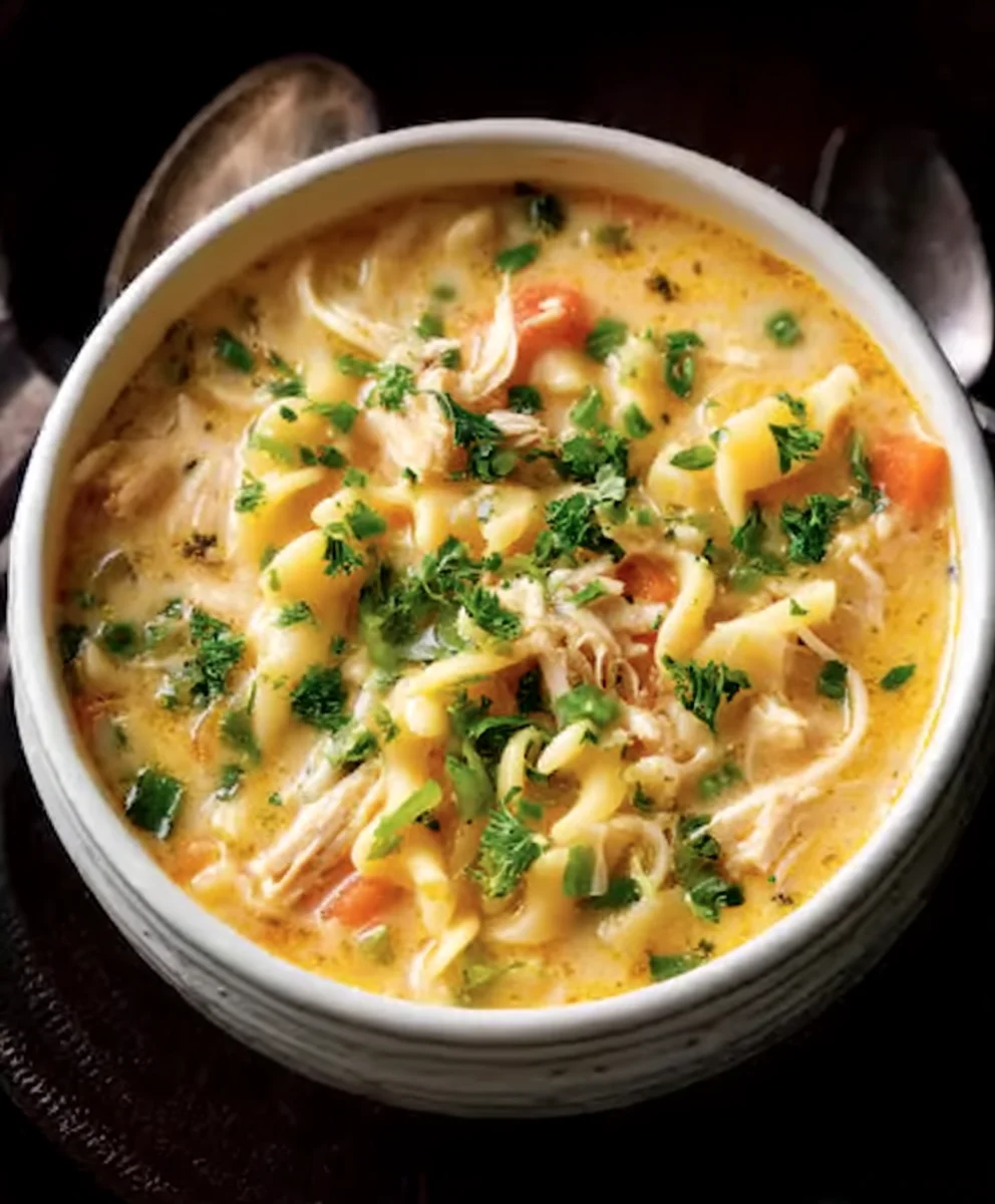 Easy Crack Chicken Noodle Soup-Comforting Family Meal