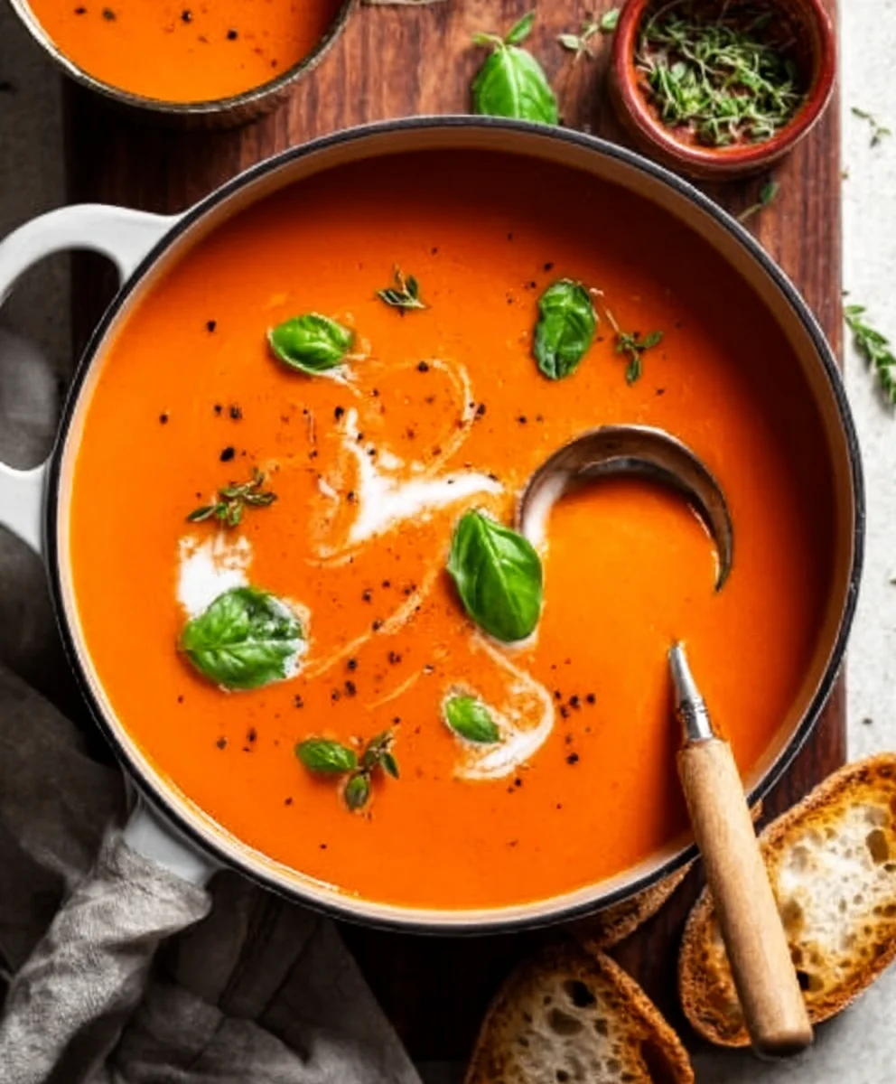 Creamy Tomato Soup-Winter Comfort Food
