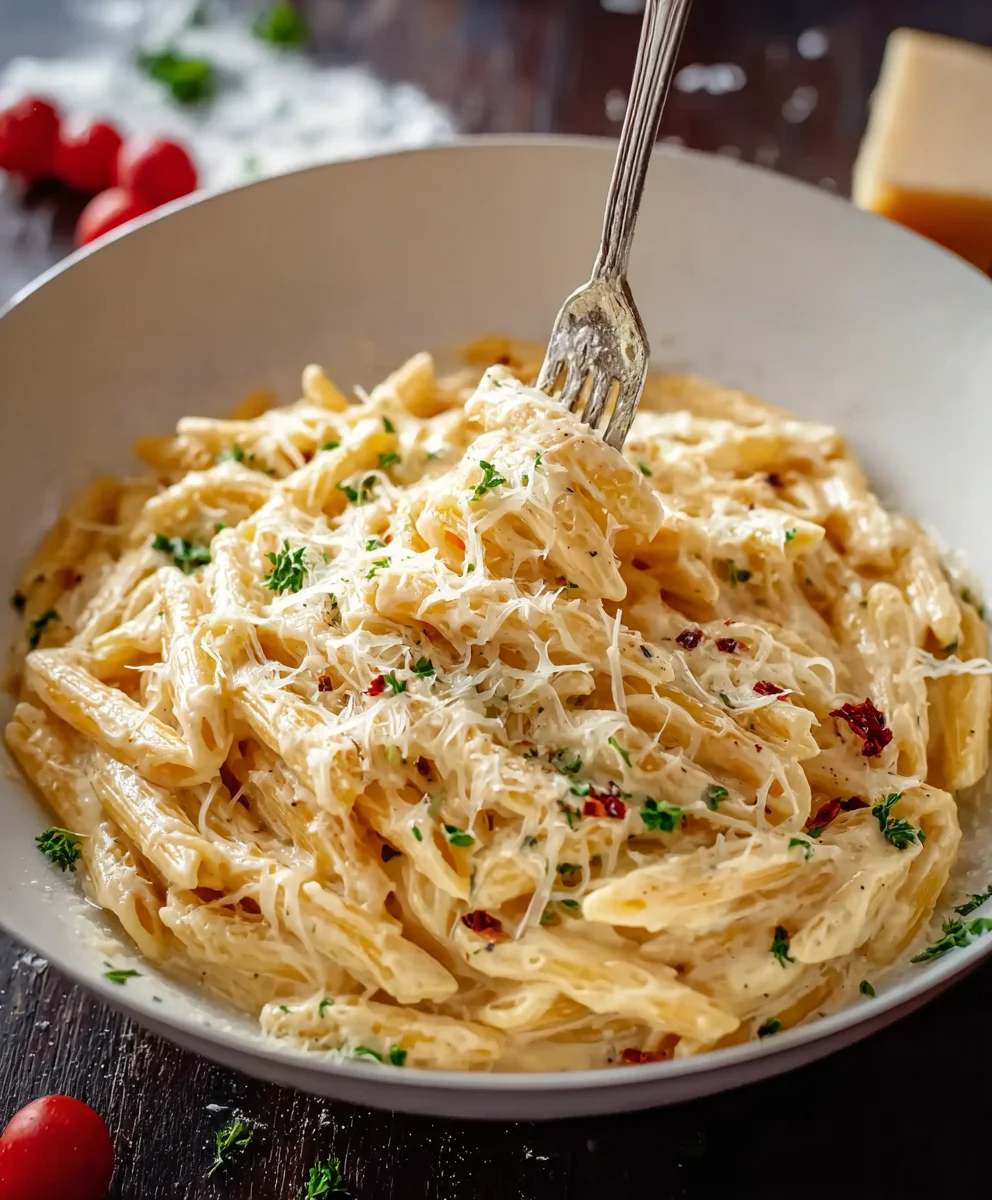 Creamy Garlic Pasta One Pot - Quick Dinner