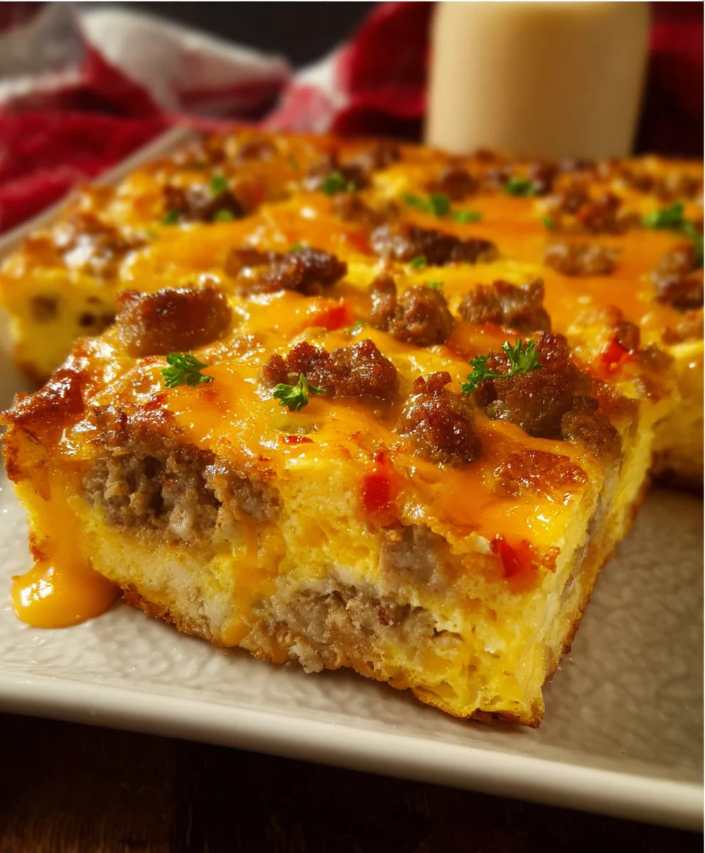 Beef Sausage Egg Cheese Breakfast Casserole Easy