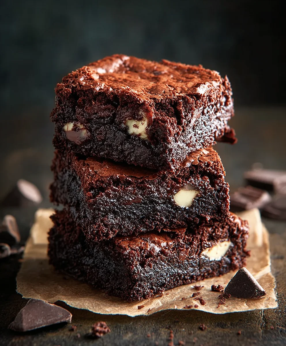 Decadent Triple Chocolate Brownies - Ultimate Fudgy Recipe