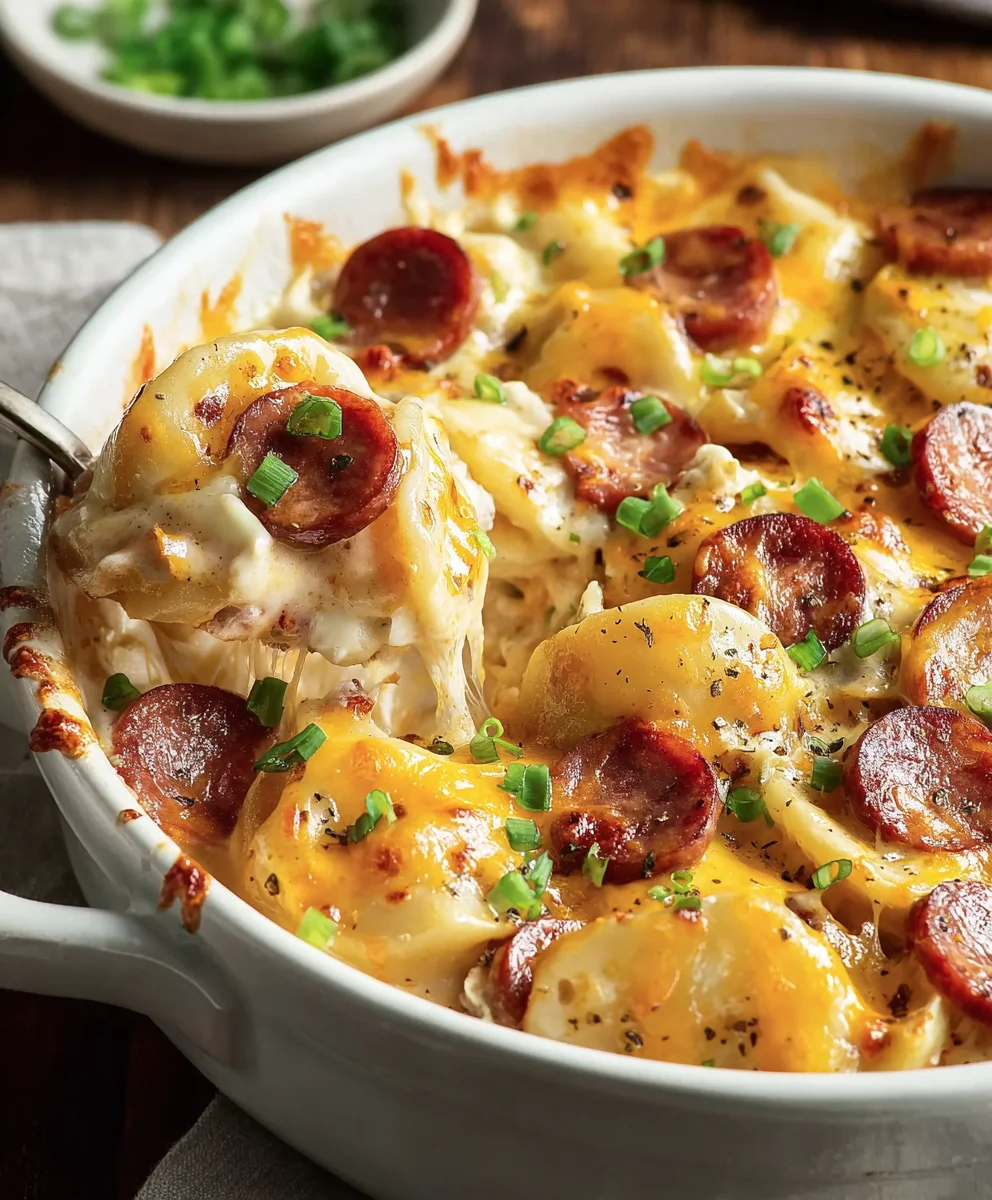 Hearty Beef Pierogi Kielbasa Casserole Recipe
