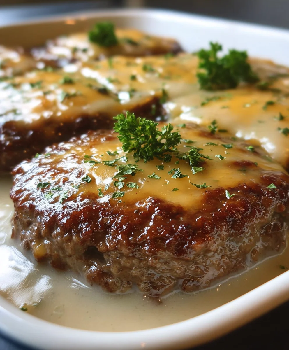 Amish Beef Beef Hamburger Steak Bake-Hearty Dinner