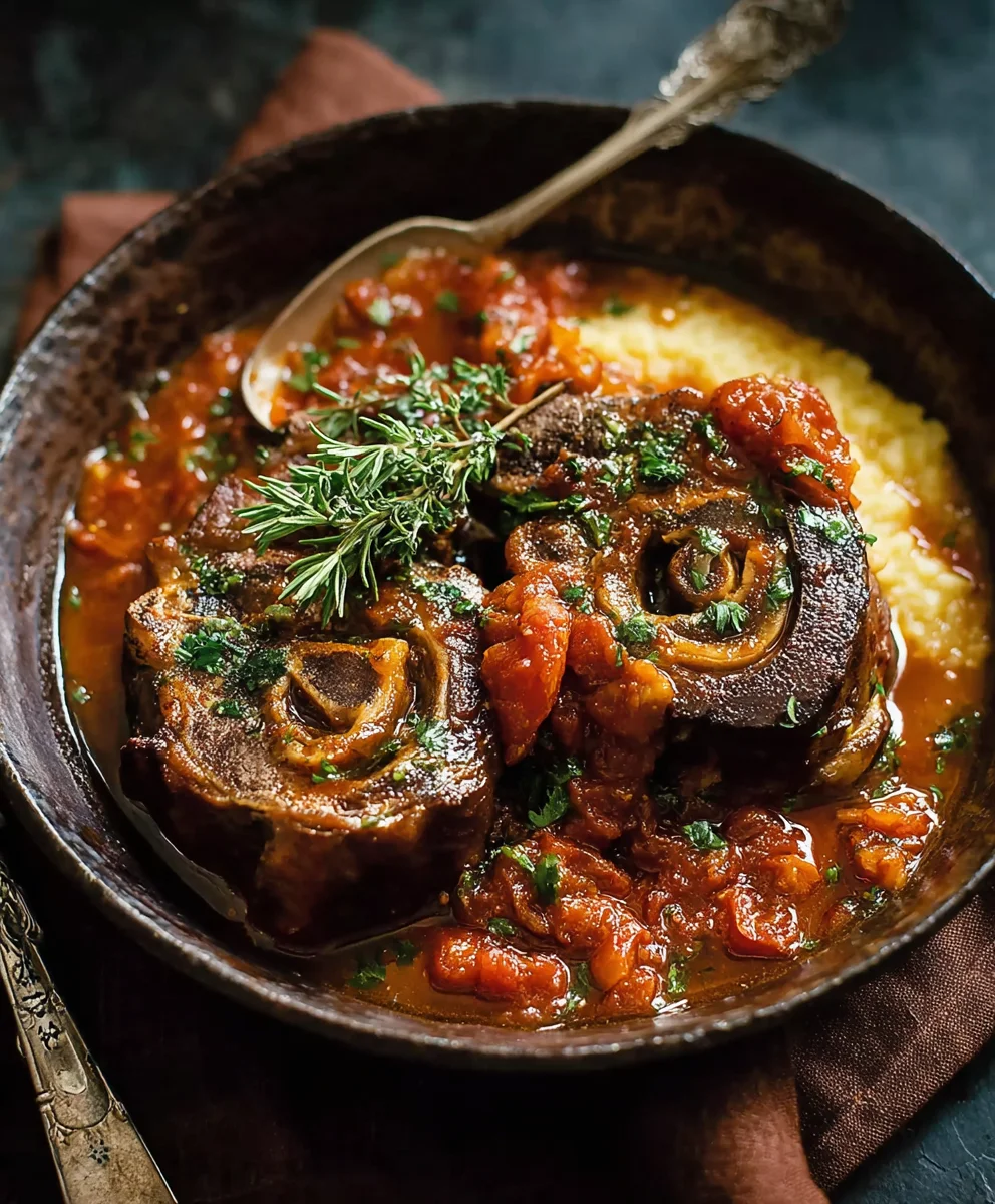 Tender Braised Beef Osso Buco- Italian Comfort Food
