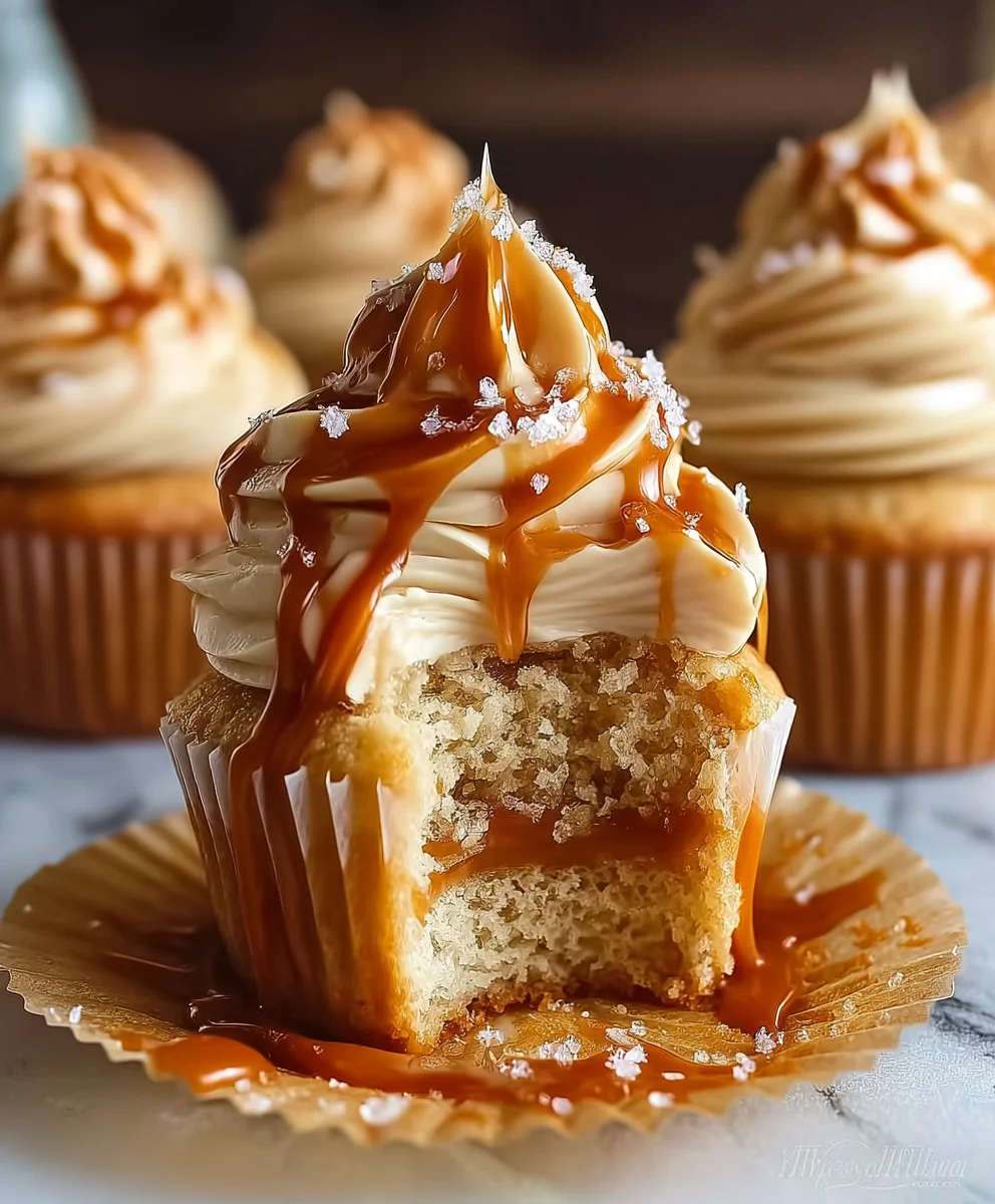 Decadent Salted Caramel Cupcakes - Easy Recipe