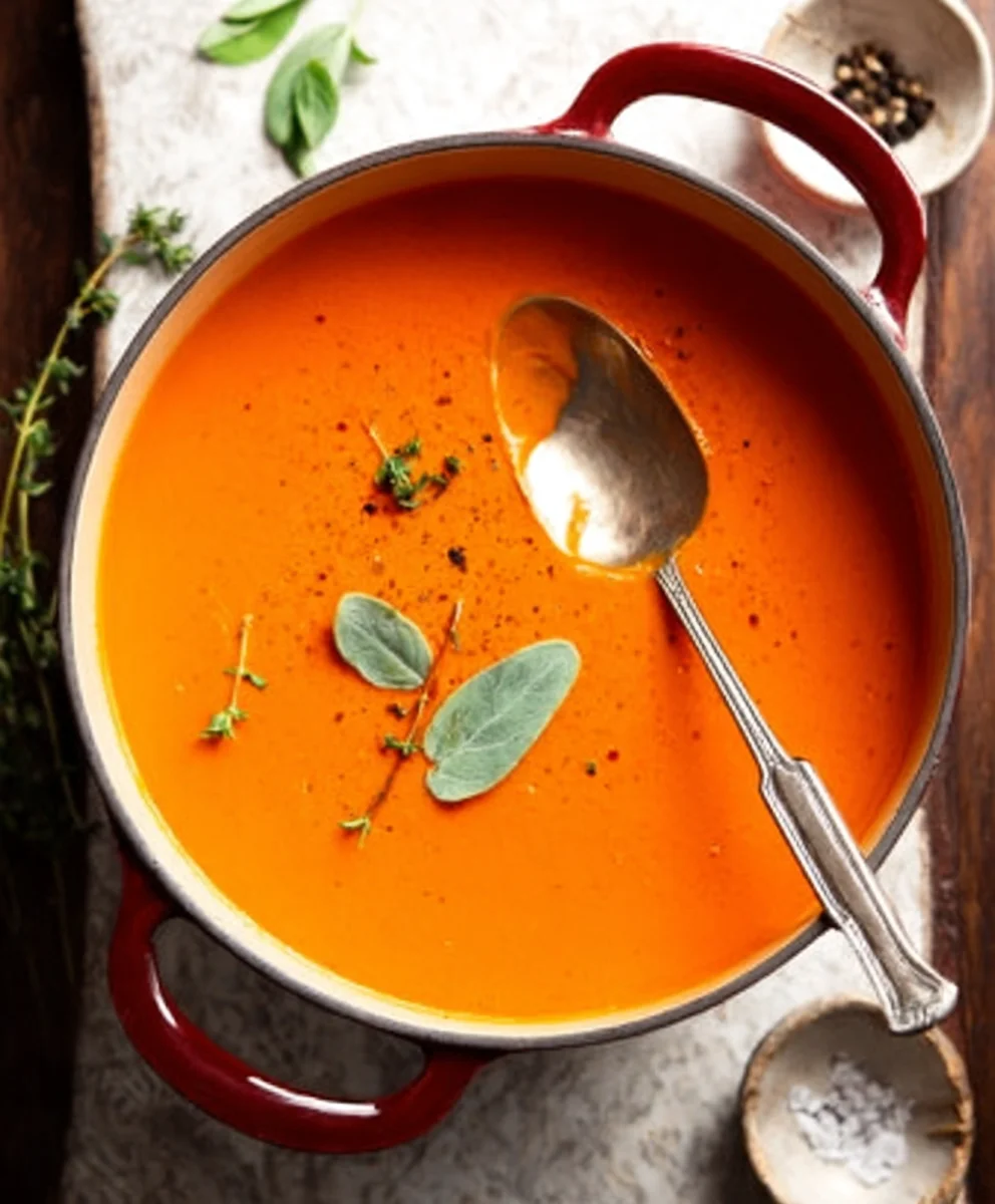 Creamy Tomato Soup - Cozy Winter Comfort