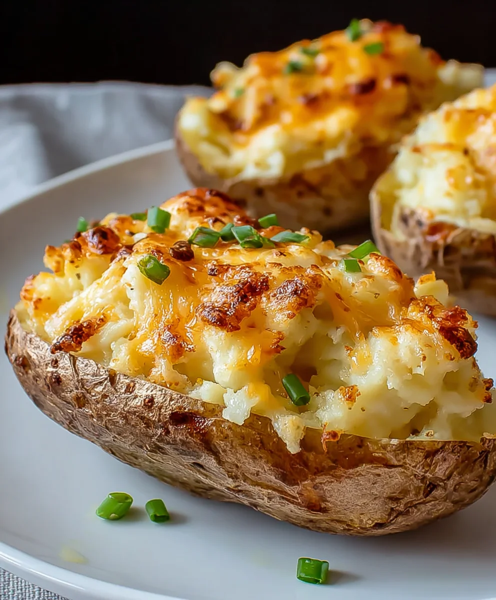 Air Fryer Twice Baked Potatoes-Easy Recipe
