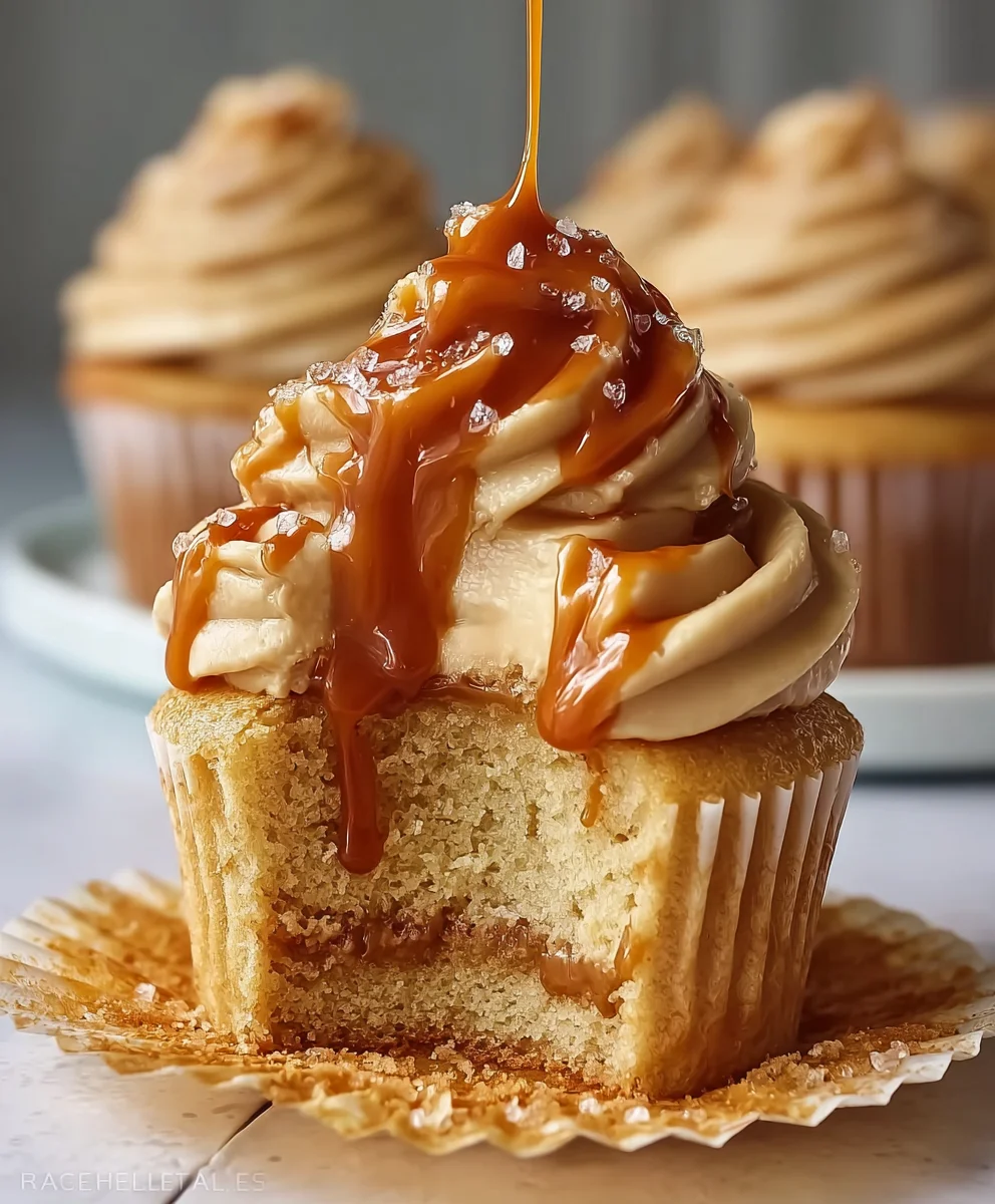 Decadent Salted Caramel Cupcakes - Easy Recipe