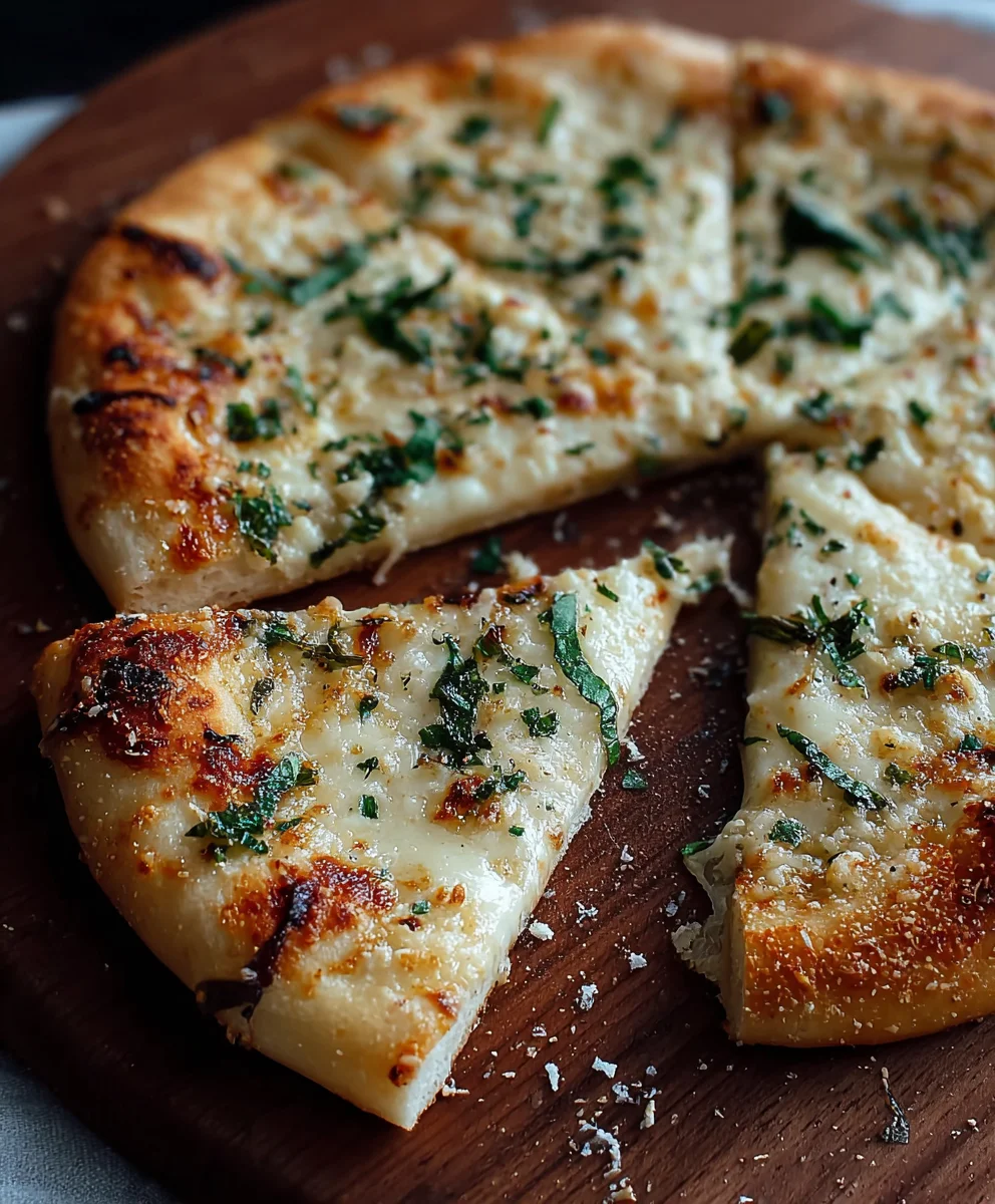 Garlic Parmesan Pizza- Simple Delicious Recipe