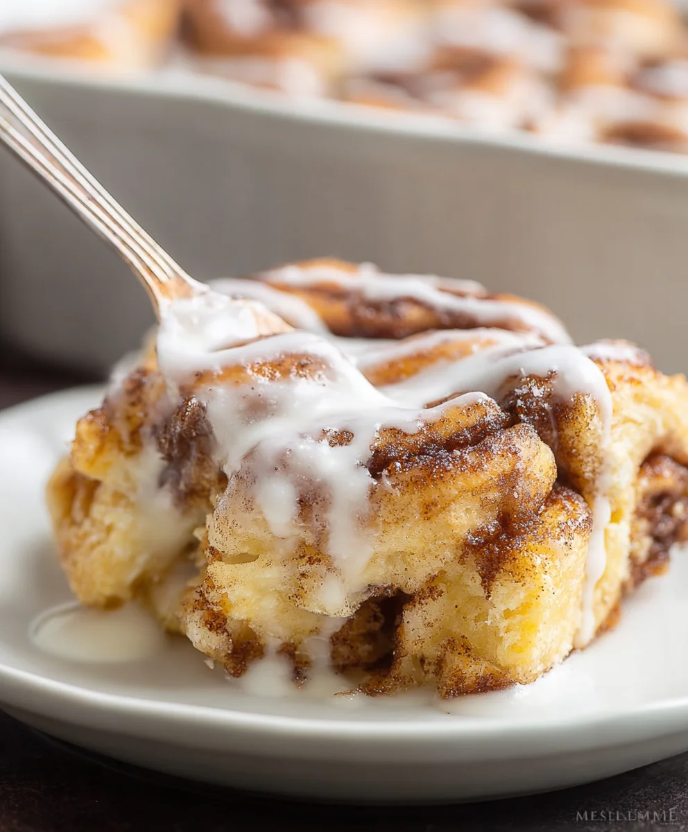 Easy Cinnamon Roll Casserole Seven Ingredients
