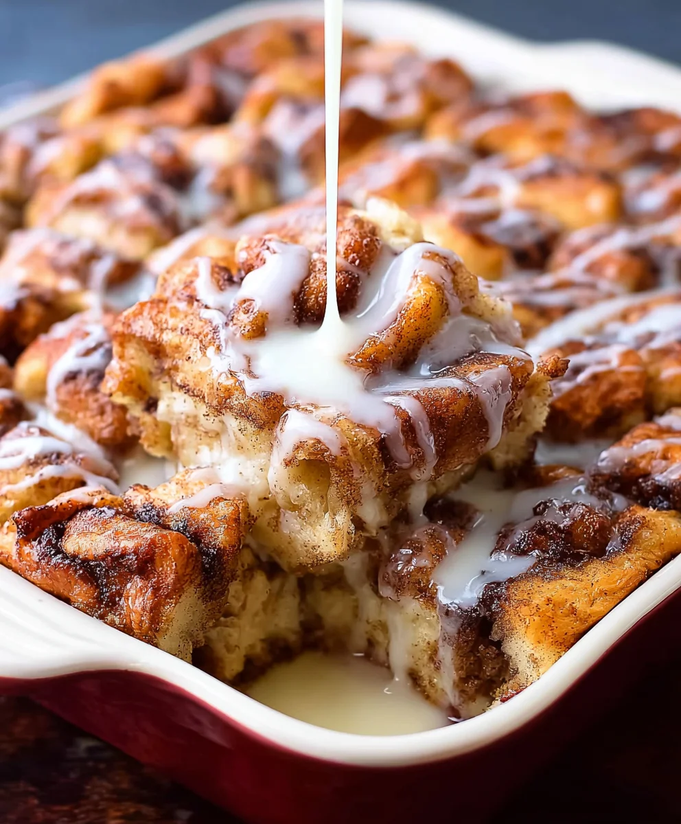 Cinnamon Roll French Toast Casserole - Easy Breakfast Bake