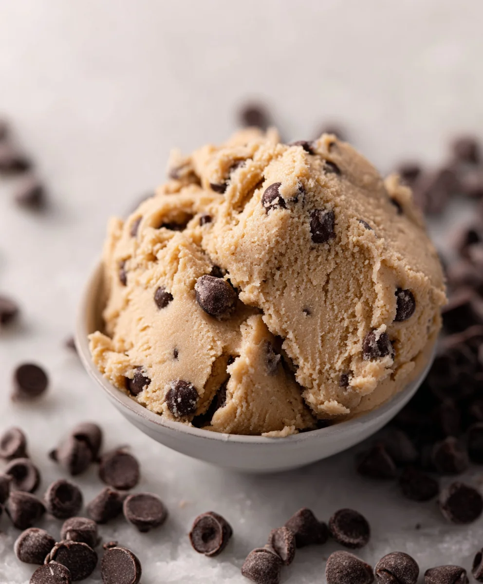 Edible Chocolate Chip Cookie Dough-No Bake Treat