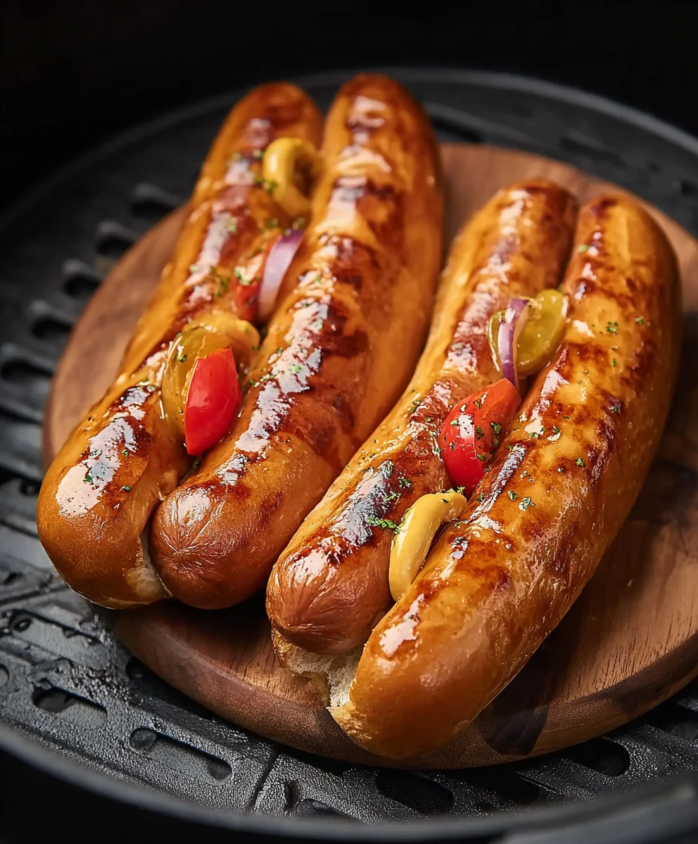 Easy Air Fryer Beef Hot Dogs - Quick & Delicious