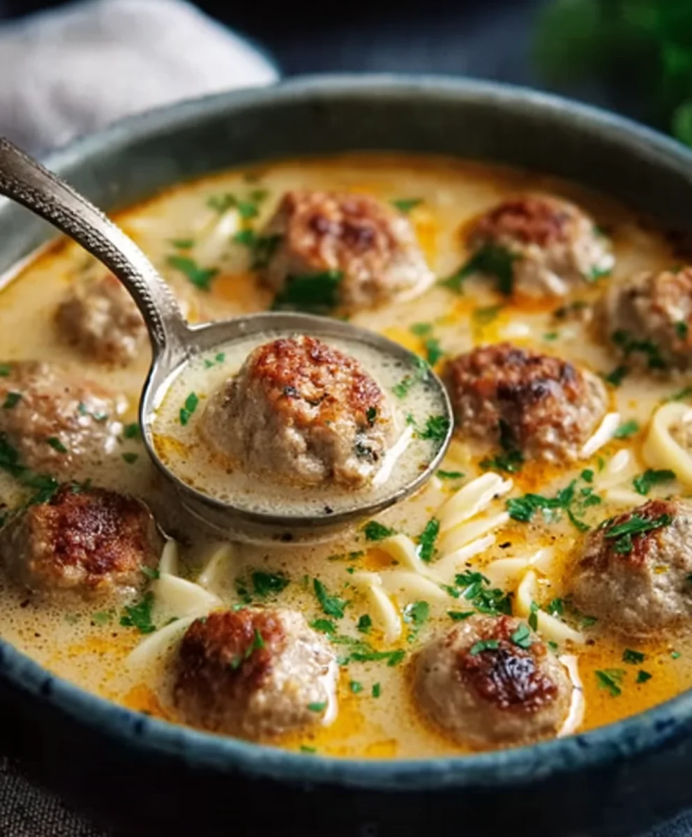 Cozy Beef Meatball Soup-Hearty & Delicious