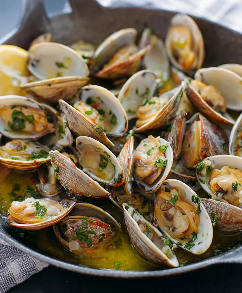 Garlic Butter Clams Recipe - Easy & Delicious Seafood Dish