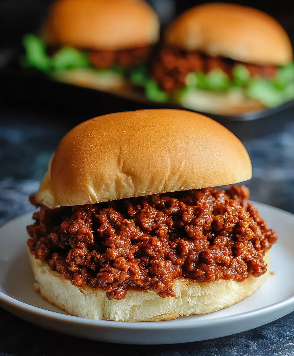 Easy Homemade Beef Sloppy Joe Sandwiches - Quick Meal