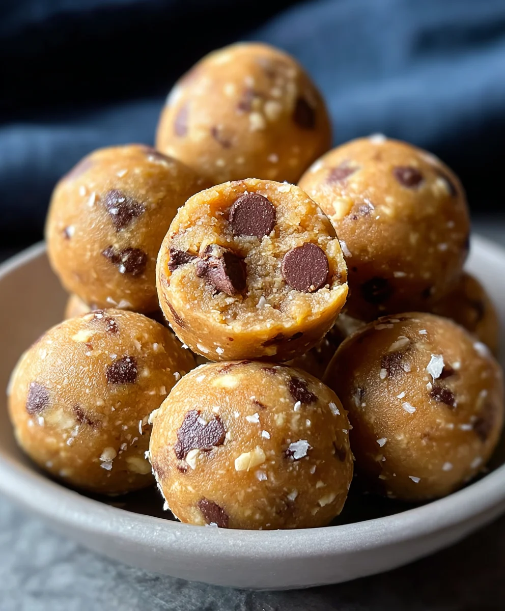 No-Bake Chickpea Cookie Bites-Easy & Delicious