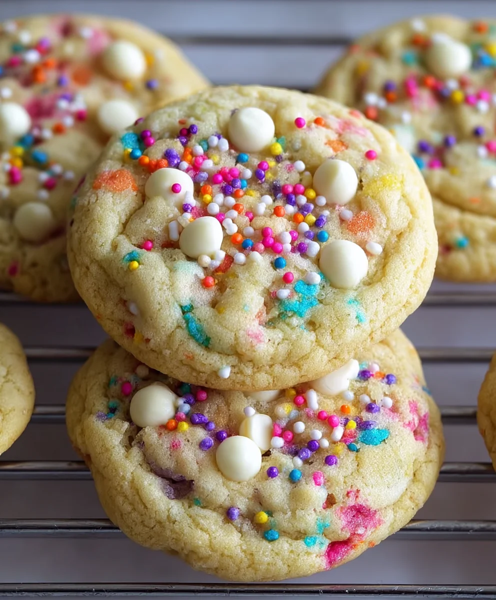 White Chocolate Confetti Cookies-Easy & Delicious Recipe