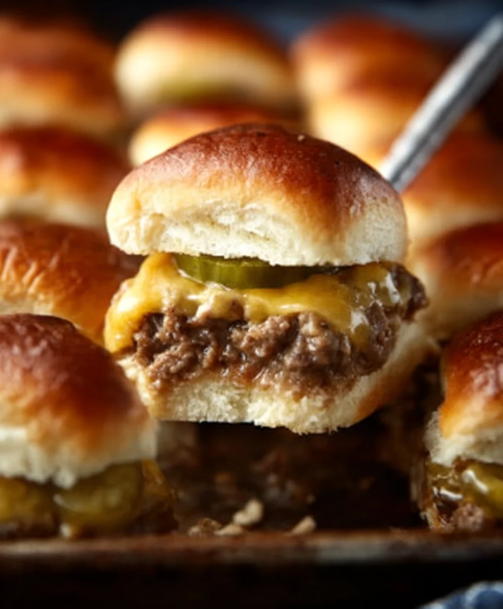 Easy Beef Cheeseburger Sliders-Kid Friendly Fun