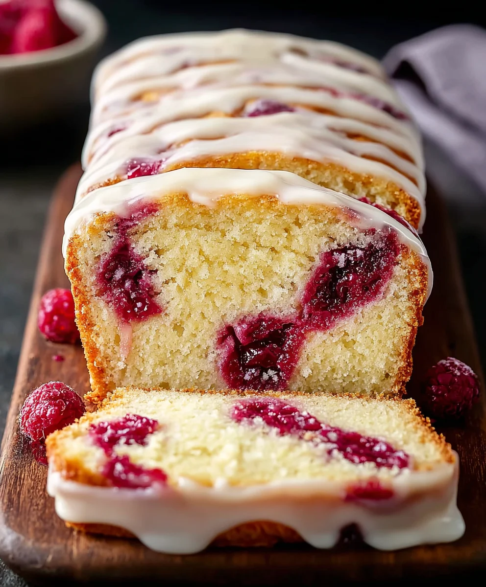 White Chocolate Raspberry Loaf Cake Recipe-Easy & Delicious