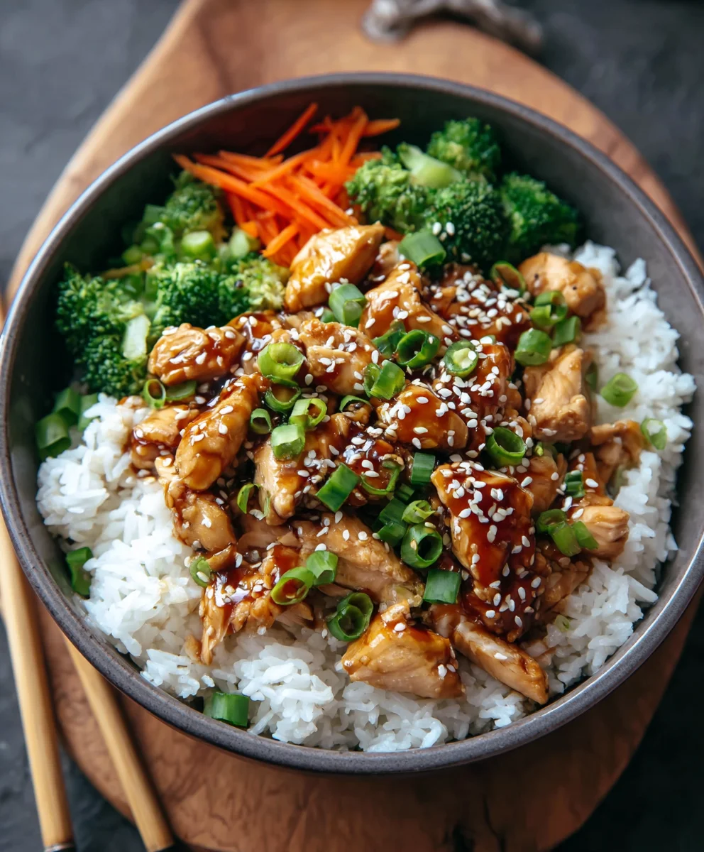 Easy Teriyaki Chicken Rice Bowl Recipe
