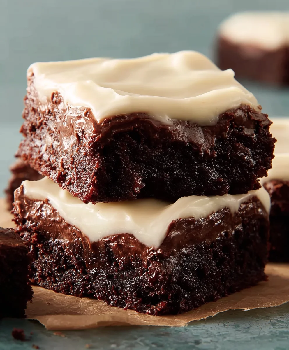 Decadent Brownies with Cream Cheese Frosting - Must Try
