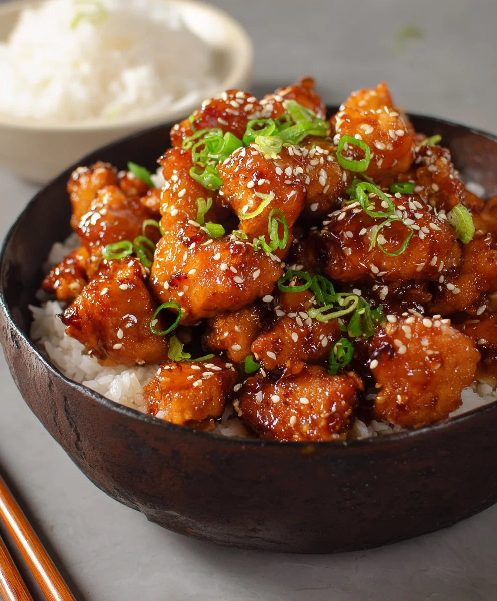 Honey Sesame Chicken-Sweet Sticky Flavor