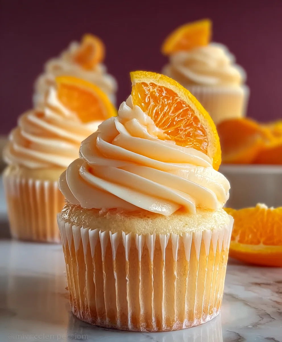 Orange Creamsicle Cupcakes - Easy Dessert Recipe