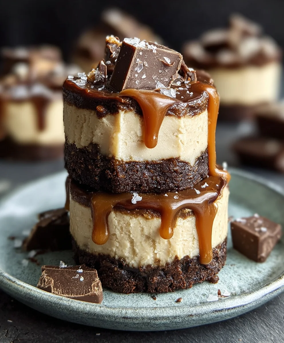 Raw Caramel Brownie Cheesecake-No-Bake Treat