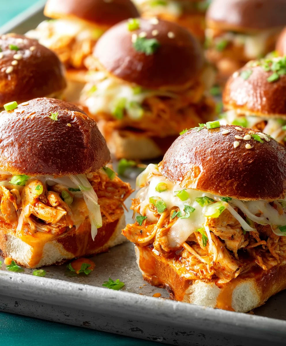 Bang Bang Chicken Sliders Easy Appetizer Recipe
