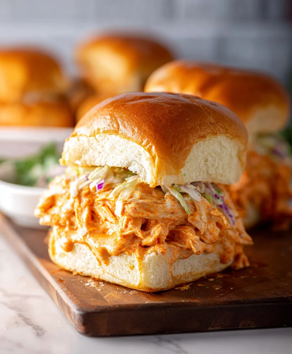 Easy Buffalo Chicken Sliders - Quick & Delicious Appetizer