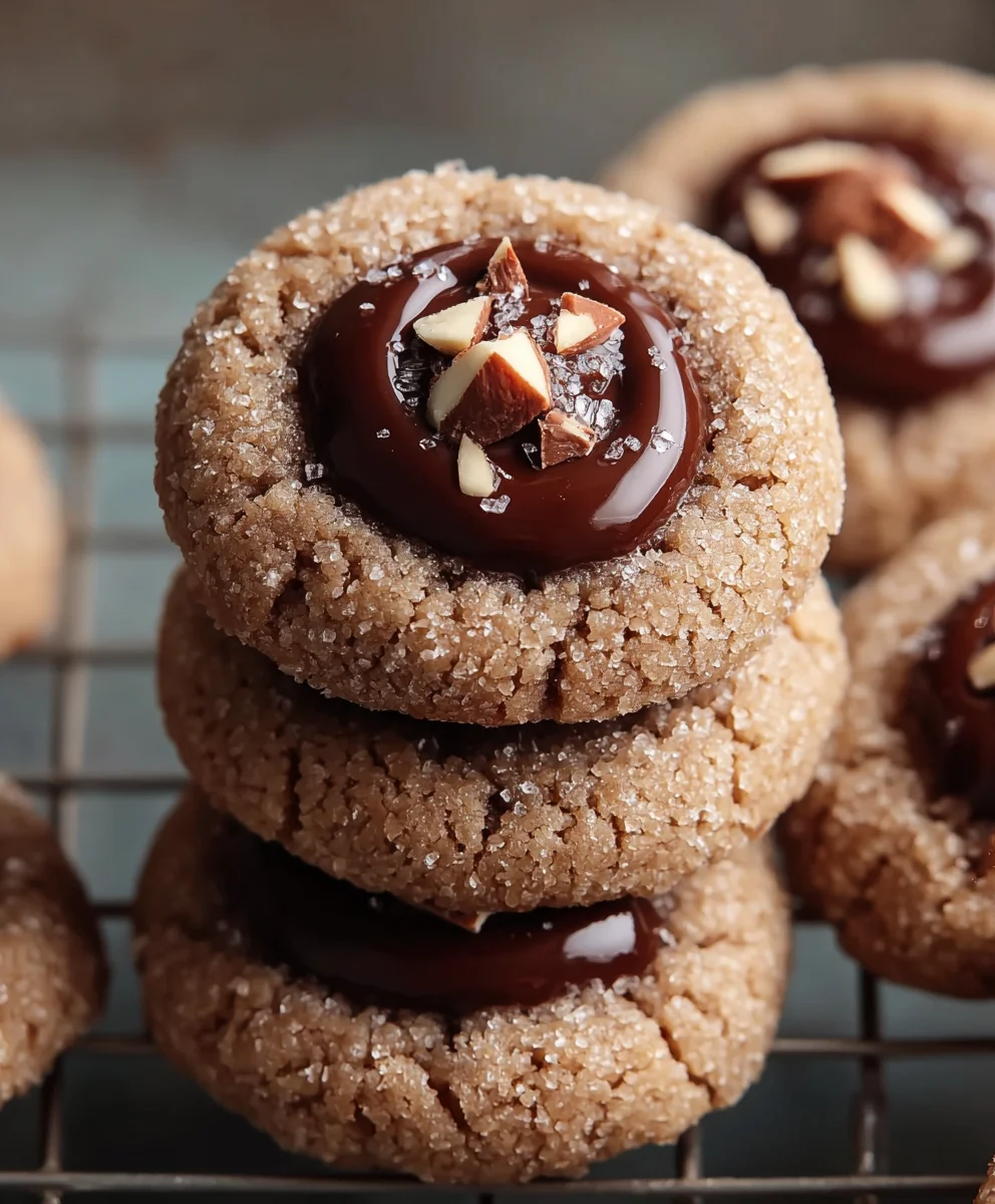 Nutella Thumbprint Cookies- Easy Homemade Delight