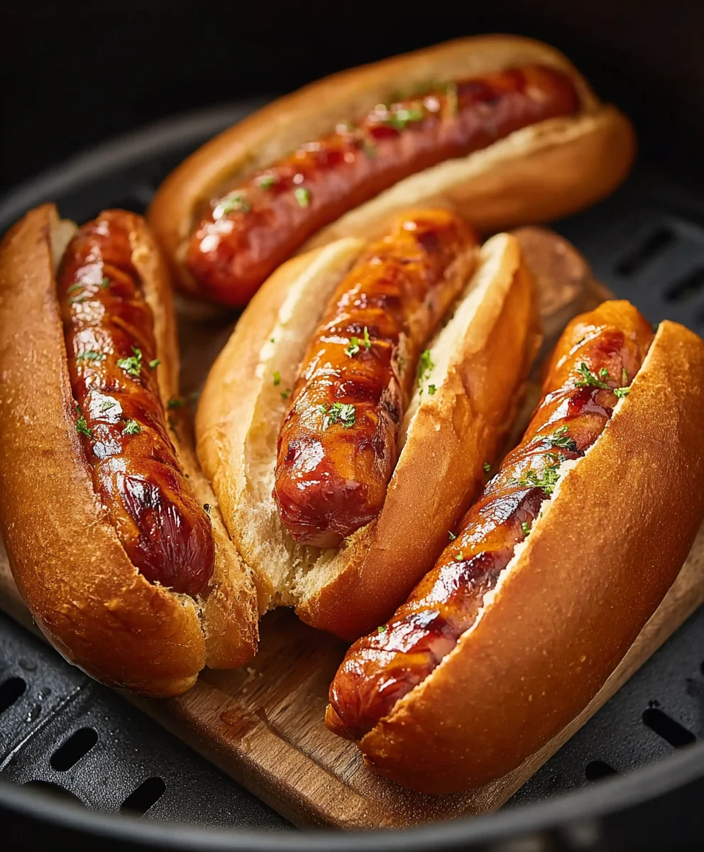 Easy Air Fryer Beef Hot Dogs - Quick & Delicious