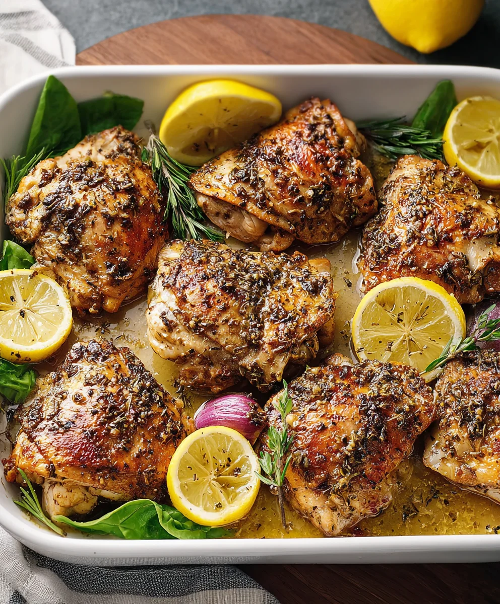 Juicy Greek Lemon Chicken- Easy & Flavorful Recipe