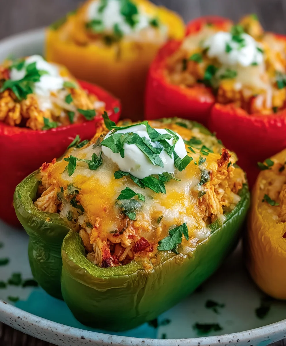 Easy Baked Chicken Stuffed Peppers Recipe