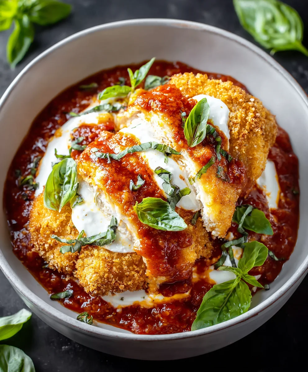Chicken Parm Cottage Cheese Bowl - Easy Low-Carb Meal