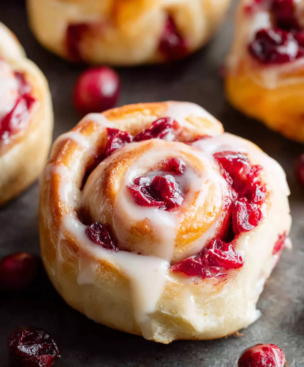 Orange Cranberry Sweet Rolls Delightful Festive Treat