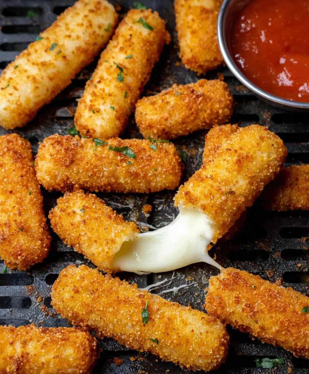 Crispy Air Fryer Mozzarella Sticks - Easy Recipe