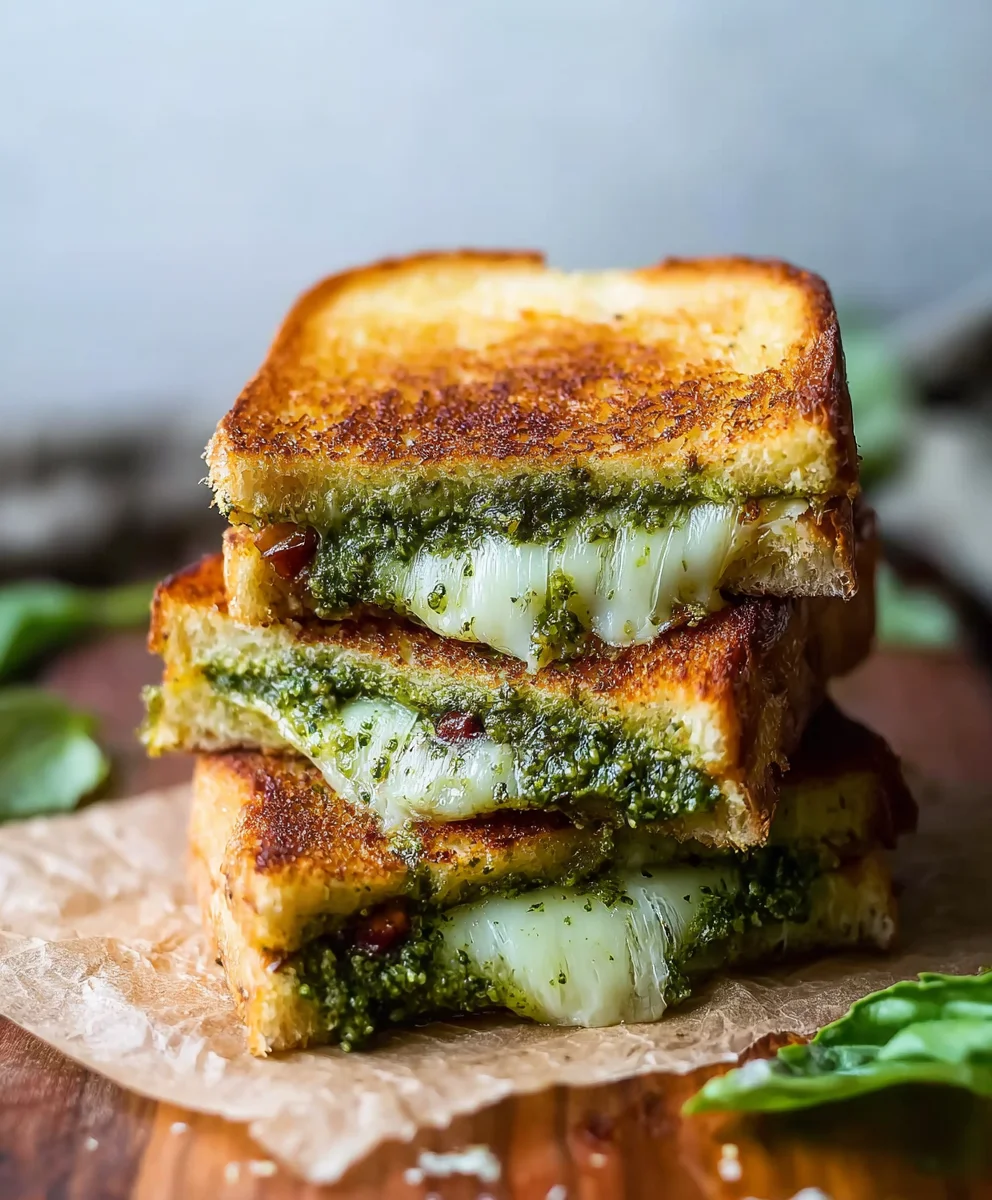 Sourdough Pesto Grilled Cheese-Best Recipe