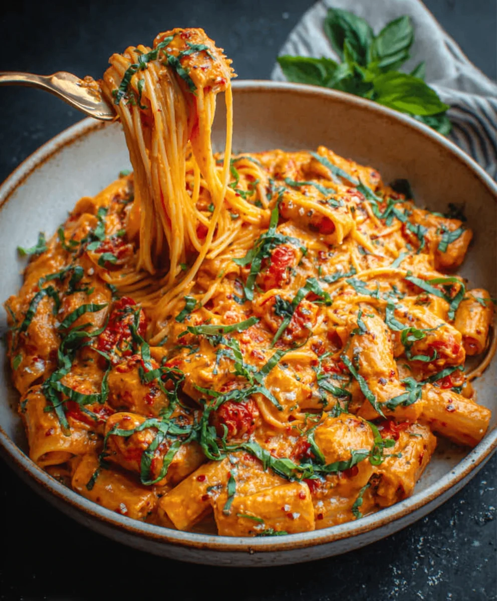 Creamy Tomato Garlic Pasta-Easy & Delicious Recipe