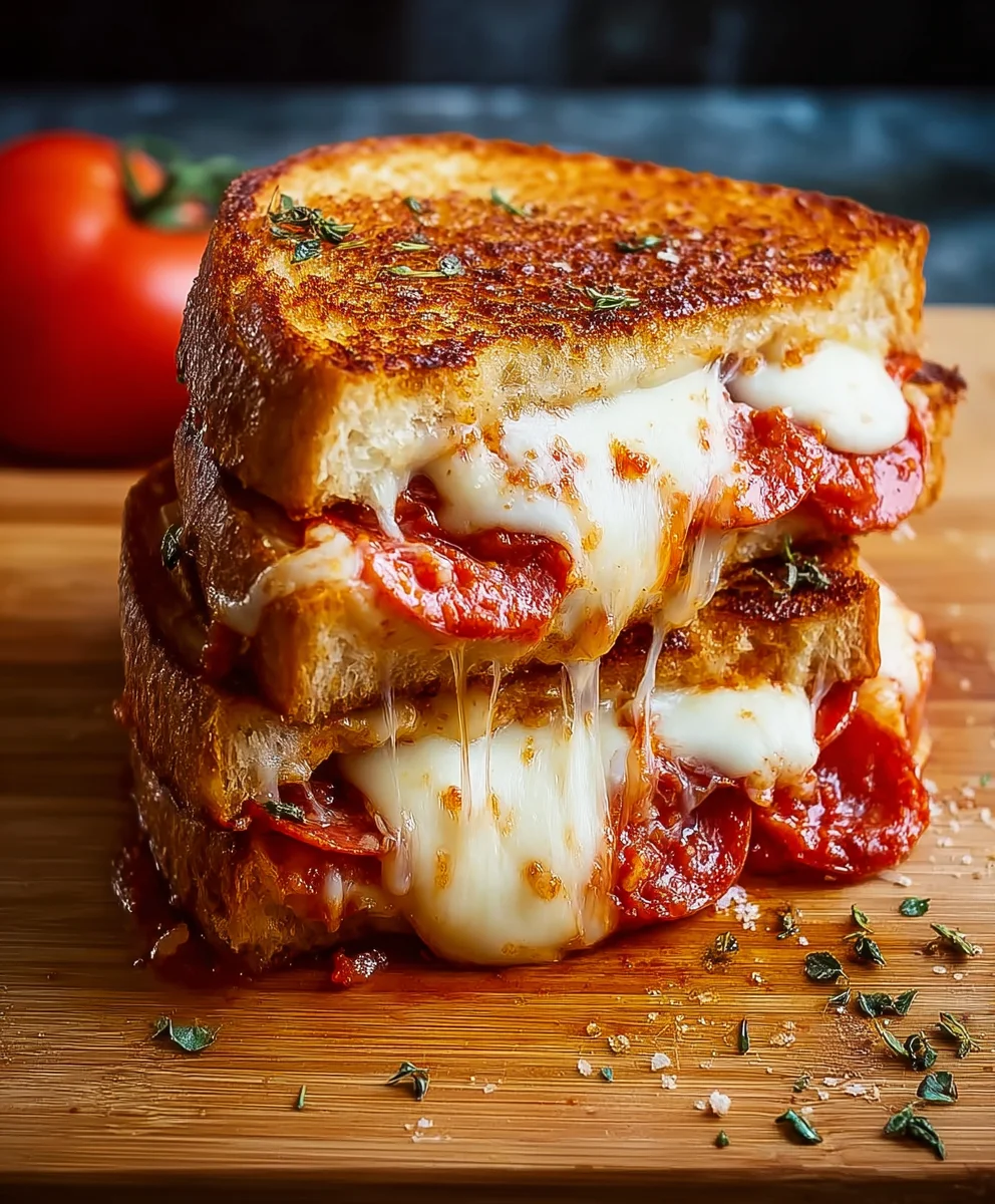 Easy Pizza Grilled Cheese Recipe