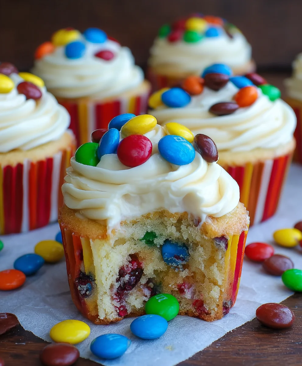 Delicious M&M Cupcakes Recipe Fun Easy Treat